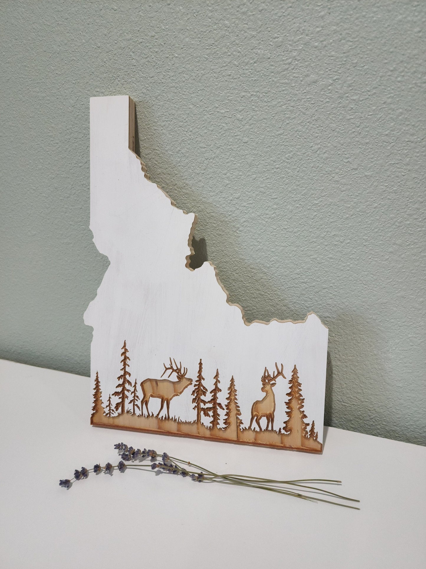 Idaho Wall Art | Idaho Mountain Sign | Idaho Wood Decor | Wooden State Sign