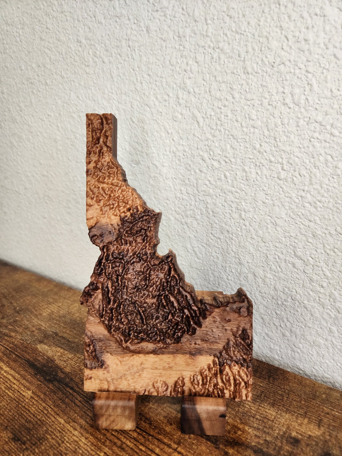 3D Wooden Map of Idaho | Wooden State Art | 3D Carving of Idaho