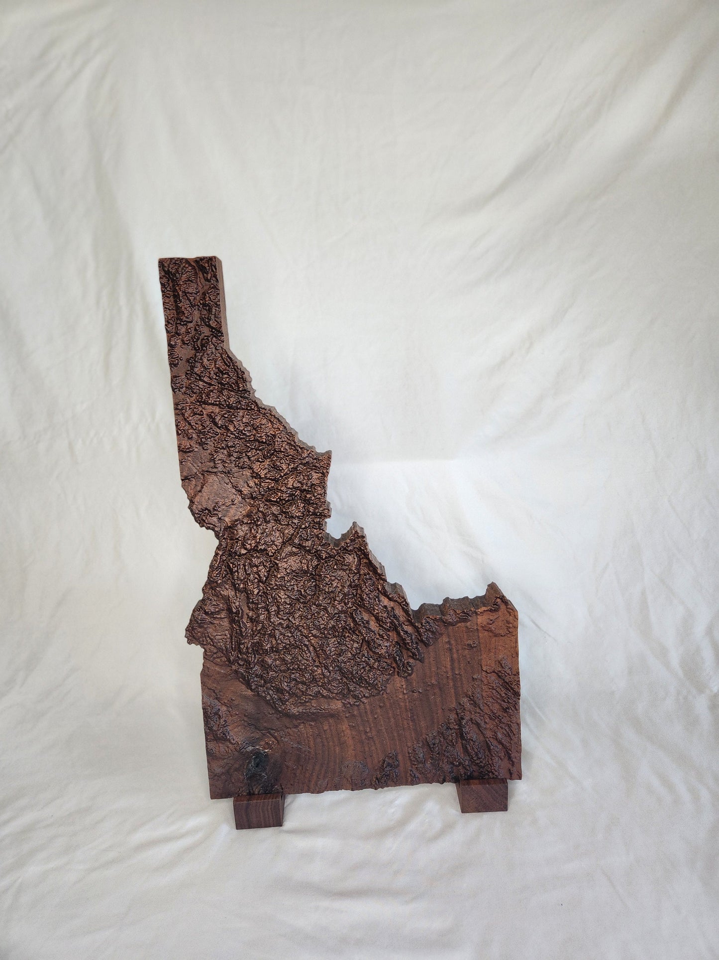 3D Wooden Map of Idaho | Wooden State Art | 3D Carving of Idaho