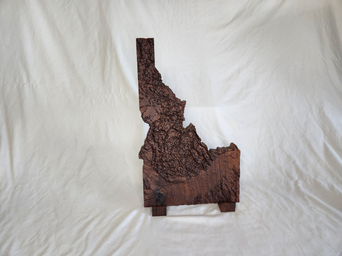 3D Wooden Map of Idaho | Wooden State Art | 3D Carving of Idaho