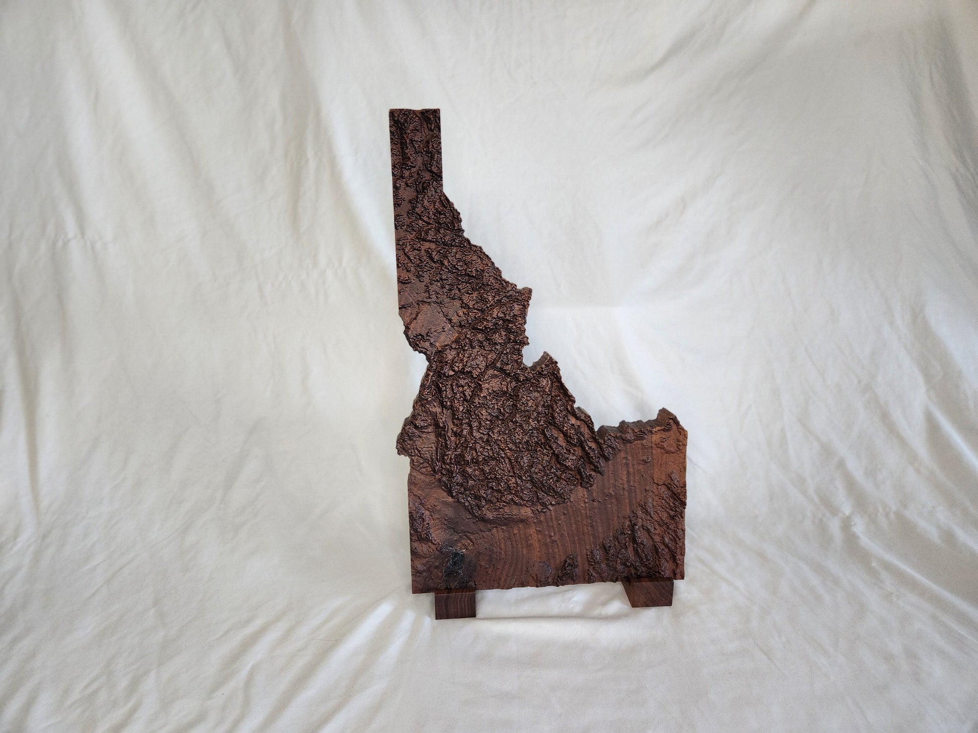 3D Wooden Map of Idaho | Wooden State Art | 3D Carving of Idaho